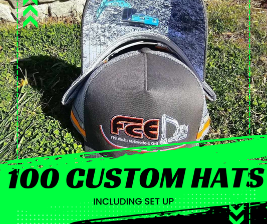 100 Custom Made Hats